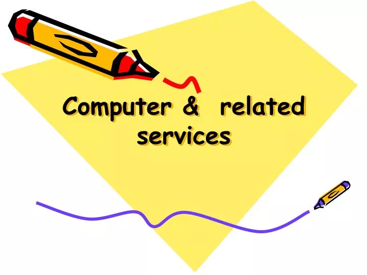 computer related services