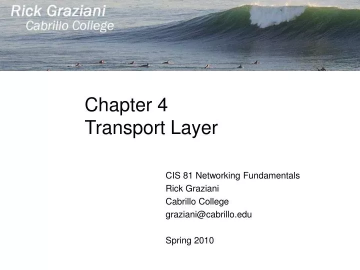 chapter 4 transport layer