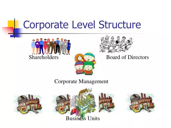 corporate level structure