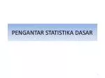 PPT - PENGANTAR STATISTIKA DASAR PowerPoint Presentation, Free Download ...