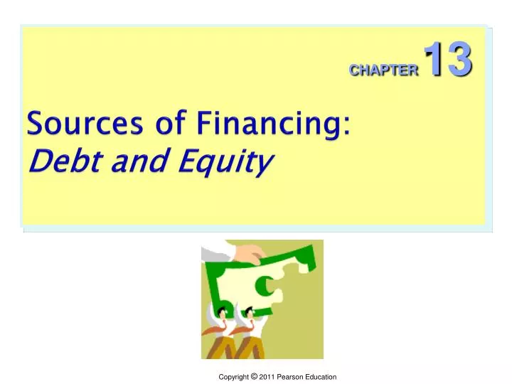 sources of financing debt and equity