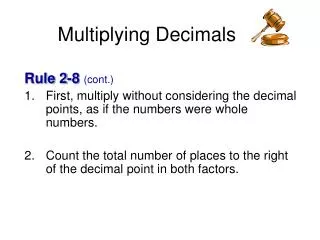 Multiplying Decimals