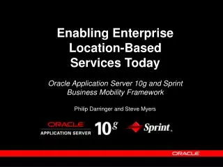 Enabling Enterprise Location-Based Services Today