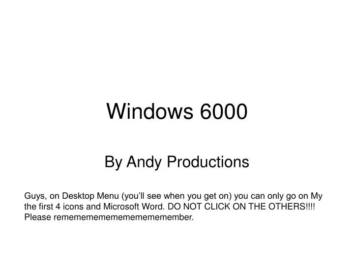 windows 6000