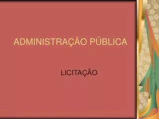 administra o p blica