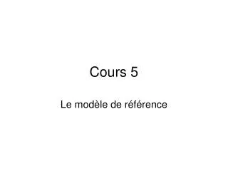 cours 5