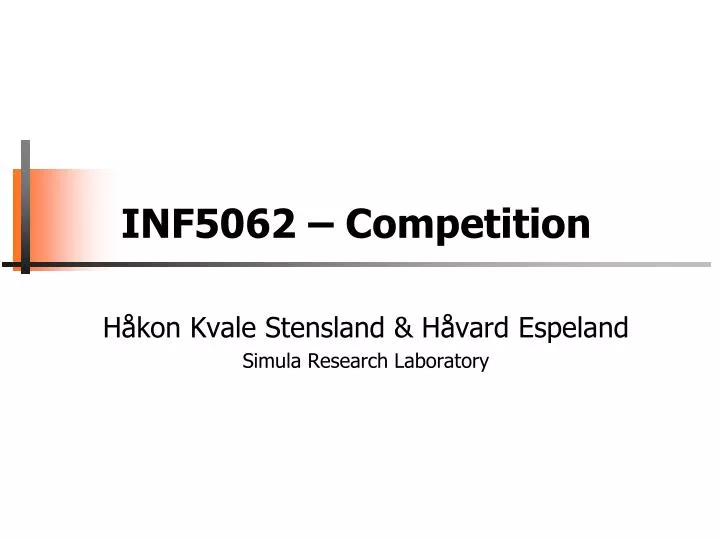 inf5062 competition