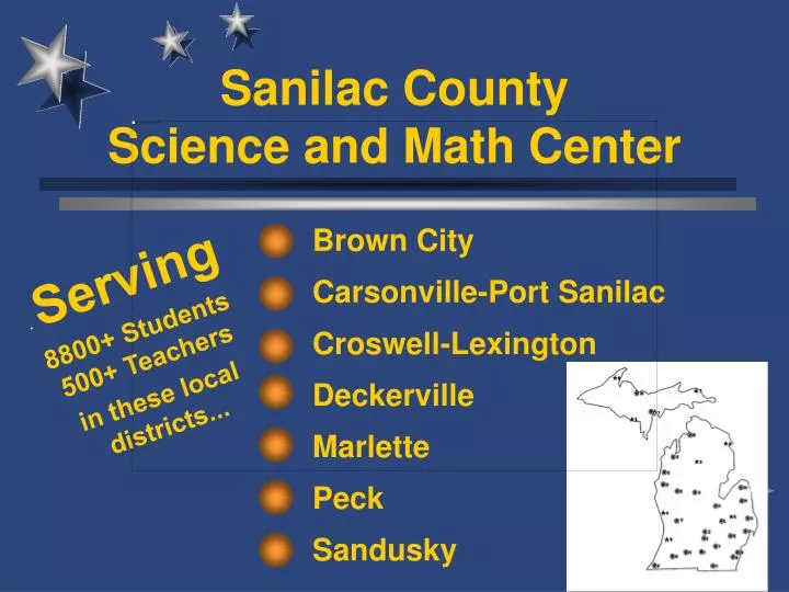 sanilac county science and math center