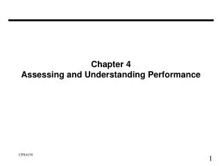 chapter 4 assessing and understanding performance