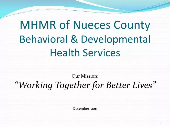 mhmr of nueces county behavioral developmental health services