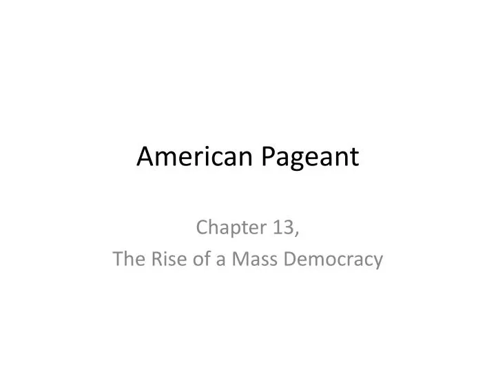 american pageant