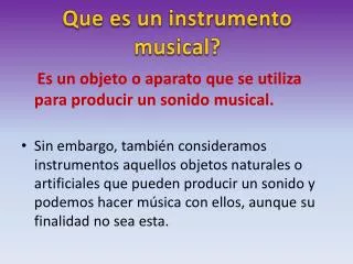 que es un instrumento musical