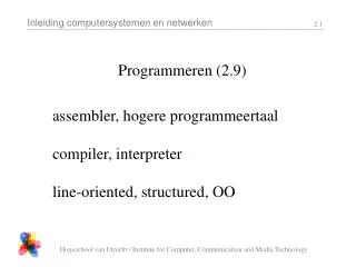 Programmeren (2.9)