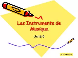 les instruments de musique
