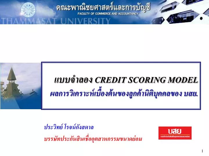 credit scoring model
