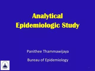 Analytical Epidemiologic Study