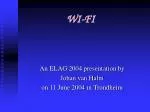 WI-FI - slide 1