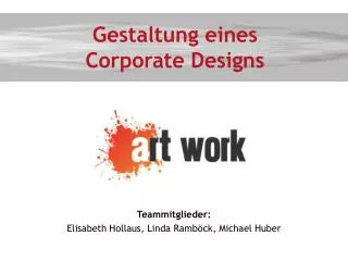 gestaltung eines corporate designs