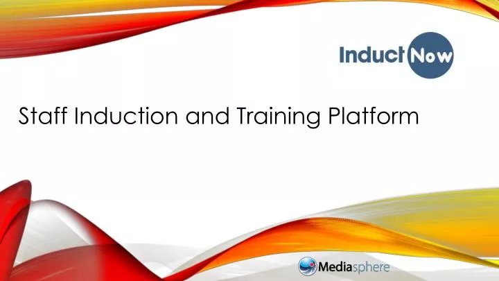 staff induction and training platform