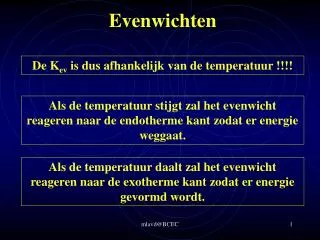 evenwichten
