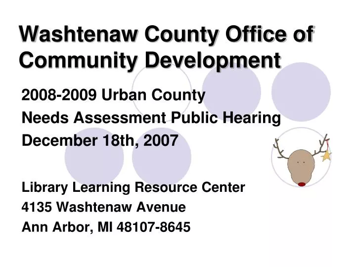 washtenaw county office of community development