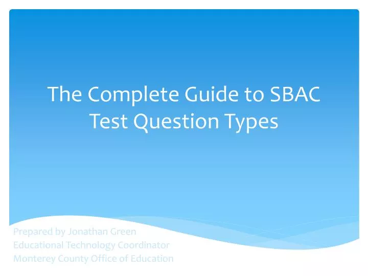the complete guide to sbac test question types