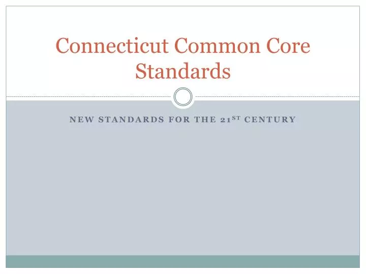connecticut common core standards