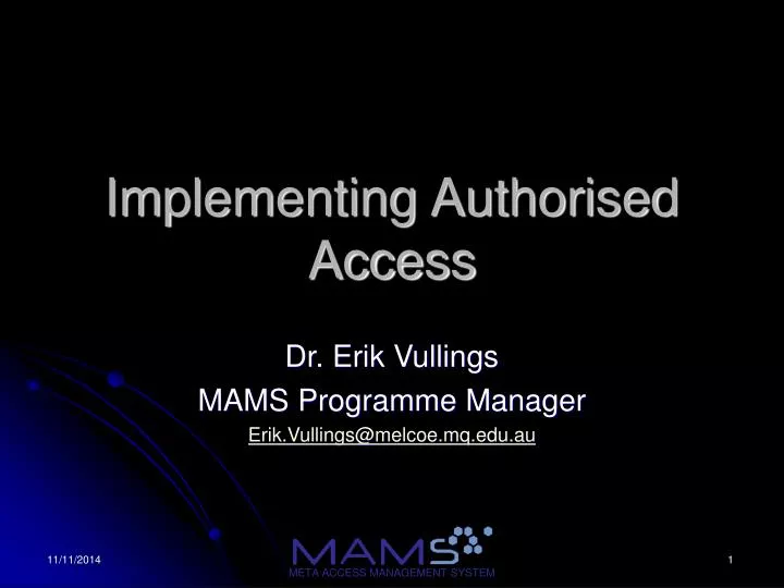 implementing authorised access