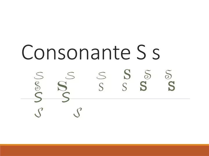 consonante s s