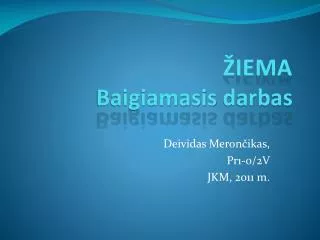 iema baigiamasis darbas