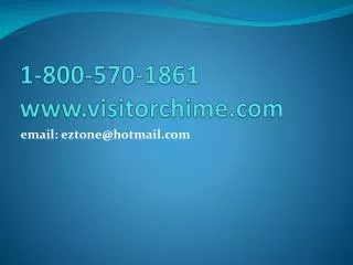 1-800-570-1861 visitorchime
