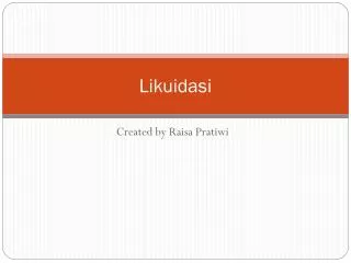 likuidasi