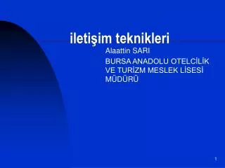 ileti im teknikleri