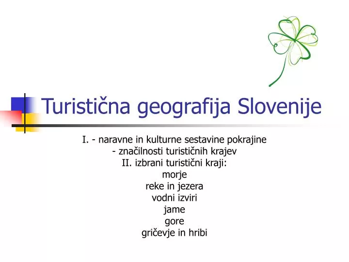 turisti na geografija slovenije