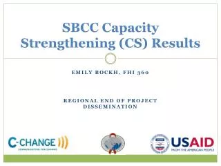 SBCC Capacity Strengthening (CS) Results