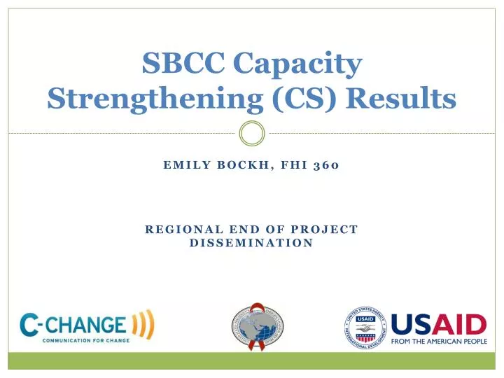 sbcc capacity strengthening cs results