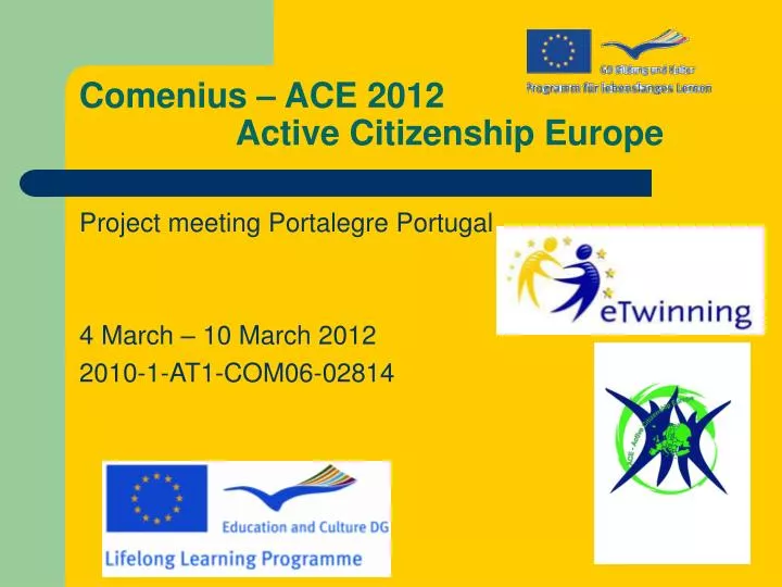 comenius ace 2012 active citizenship europe