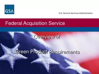 Overview of Green Product Requirements