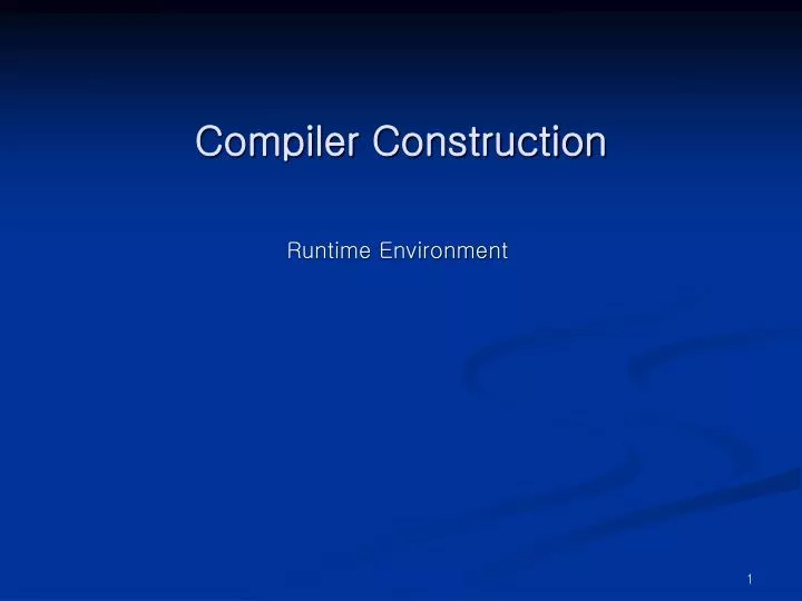 compiler construction