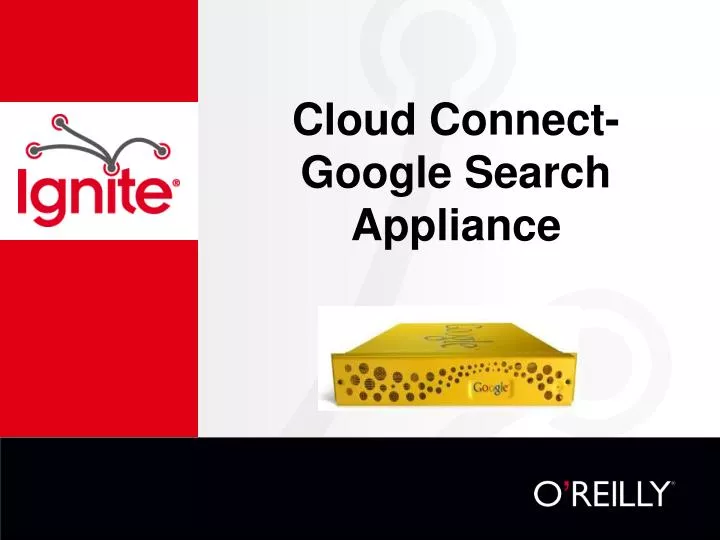 cloud connect google search appliance