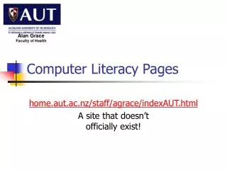 Computer Literacy Pages