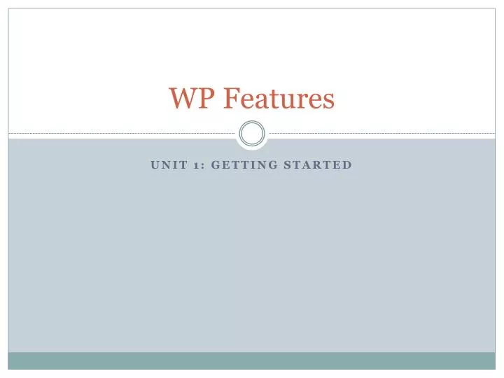 wp features