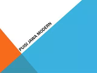 puisi jawa modern