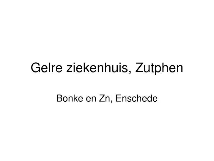 gelre ziekenhuis zutphen