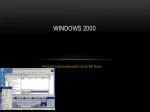 Windows 2000 - slide 1