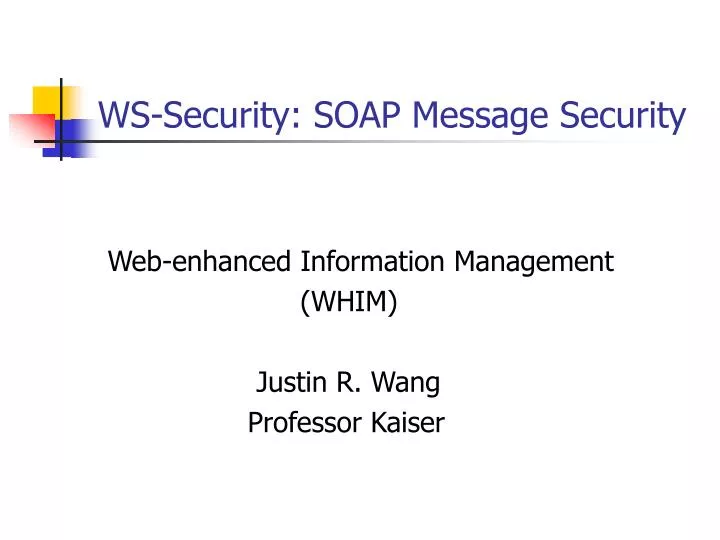 ws security soap message security