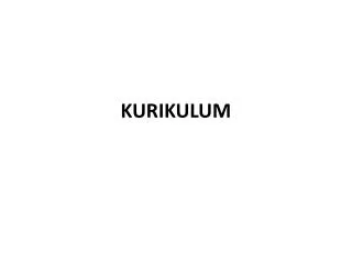 kurikulum