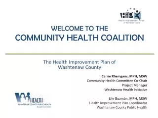 Welcome to the Community Health Coalition