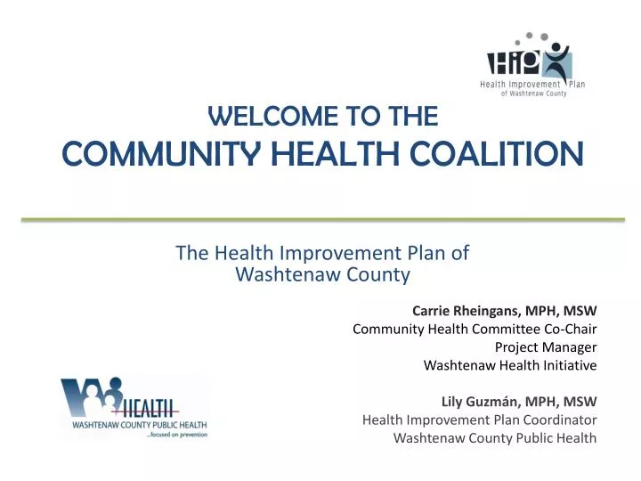 welcome to the community health coalition