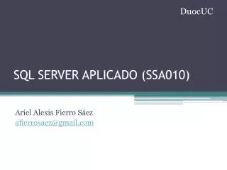 sql server aplicado ssa010